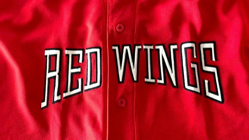 Photo 1 of NHL HOCKEY DETROIT RED WINGS BASEBALL JERSEY XXL