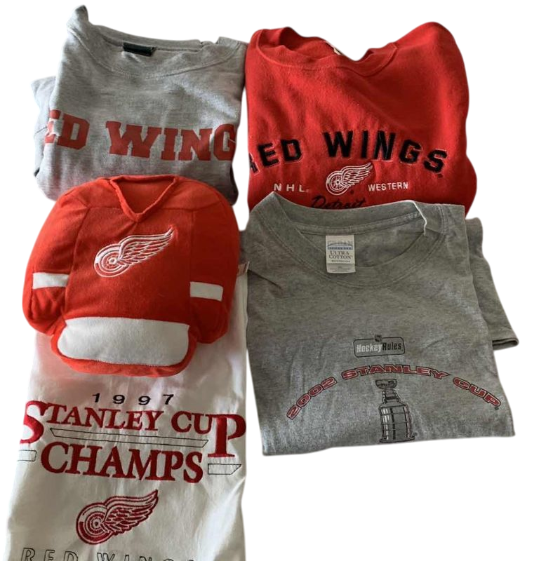 Photo 1 of NHL HOCKEY DETROIT RED WINGS SWEATSHIRTS AND T-SHIRTS XXL