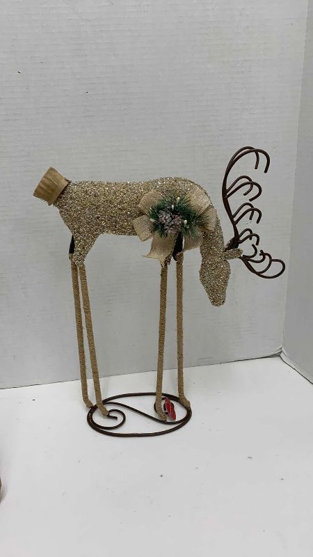 Photo 1 of CHRISTMAS REINDEER STANDS DECOR 7” W 24”H