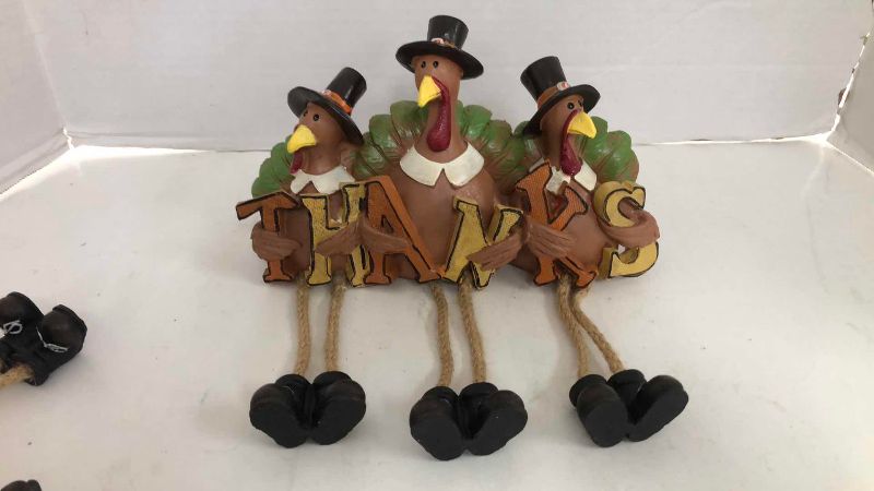 Photo 1 of 3-THANKSGIVING TURKEY SHELF SITTERS