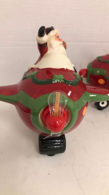 Photo 1 of 2-CHRISTMAS LIGHT UP SANTA PLANES