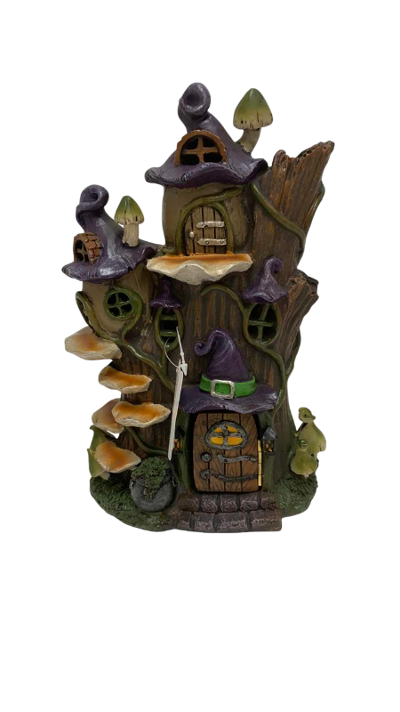 Photo 1 of HALLOWEEN LIGHT UP WITCH TREE 6” W 10” H  9 COUNT