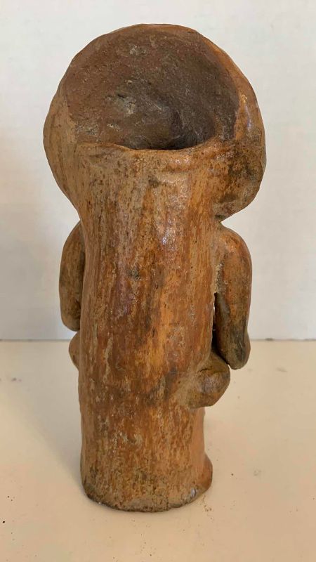 Photo 1 of PRE-COLUMBIAN STYLE CLAY FIGURE 8”