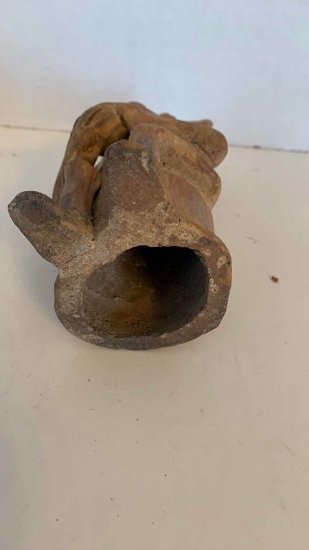 Photo 1 of PRE-COLUMBIAN STYLE CLAY FIGURE 8”