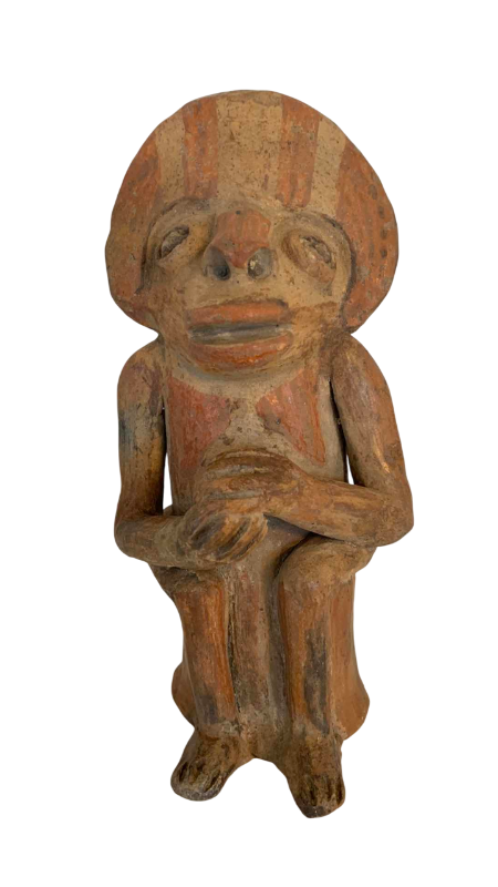 Photo 1 of PRE-COLUMBIAN STYLE CLAY FIGURE 8”