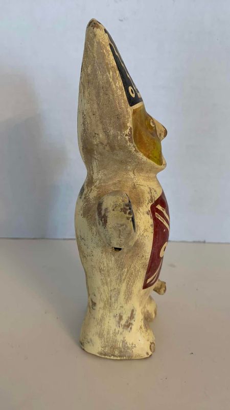 Photo 1 of PERU POTTERY FIGURE 8”
