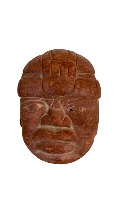 Photo 1 of CLAY OLMEC STYLE HEAD 5”