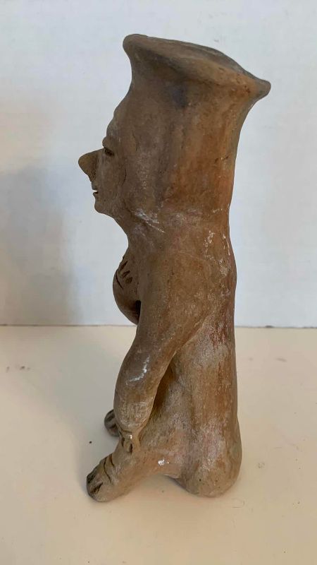 Photo 1 of PRE-COLUMBIAN STYLE MALE FIGURE STATUE 8”