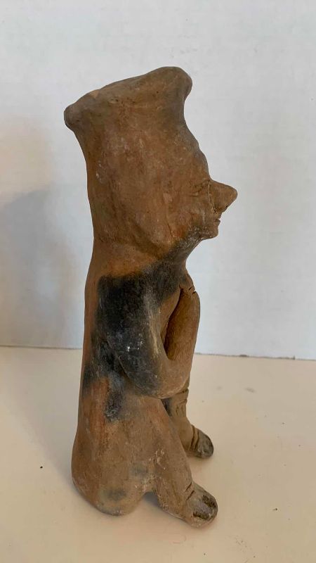 Photo 1 of PRE-COLUMBIAN STYLE MALE FIGURE STATUE 8”