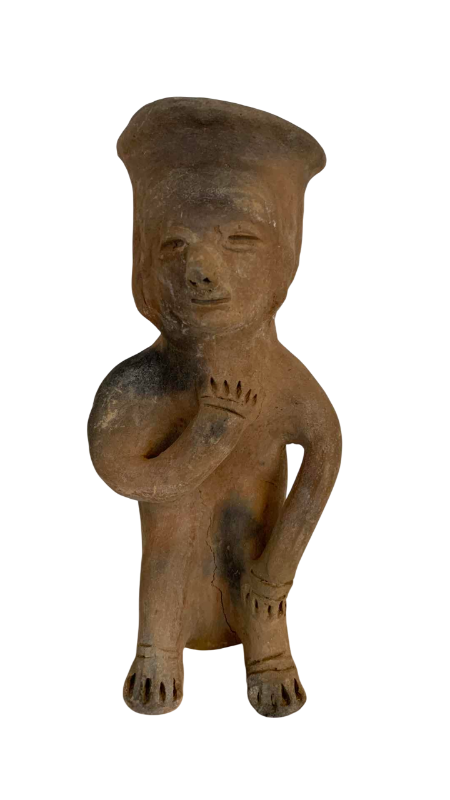 Photo 1 of PRE-COLUMBIAN STYLE MALE FIGURE STATUE 8”