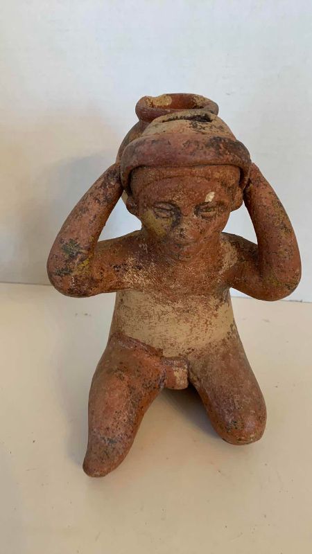 Photo 1 of PRECOLUMBIAN STYLE CLAY WATER BOY 10”