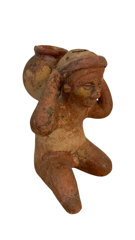 Photo 1 of PRECOLUMBIAN STYLE CLAY WATER BOY 10”