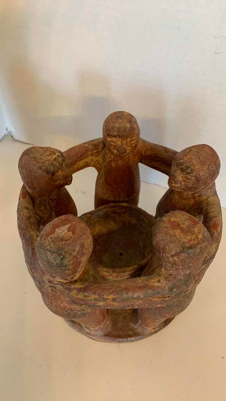 Photo 1 of CIRCLE OF 5 TERRACOTTA STATUE 8”