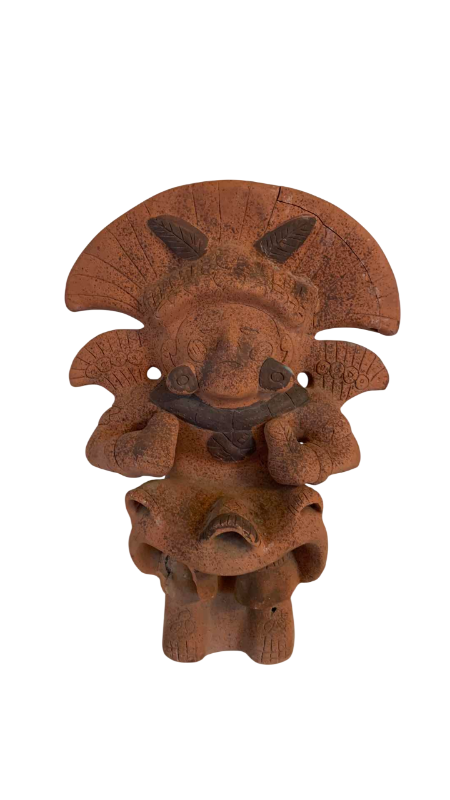 Photo 1 of PRECOLUMBIAN STYLE CLAY AZTEC GOD 18”