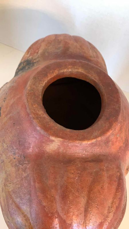 Photo 1 of TERRACOTTA DOUBLE FACED JUG 15”