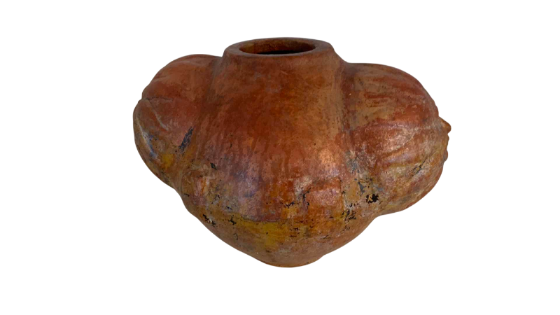 Photo 1 of TERRACOTTA DOUBLE FACED JUG 15”