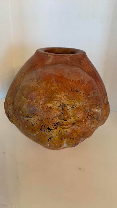 Photo 1 of TERRACOTTA DOUBLE FACED JUG 15”