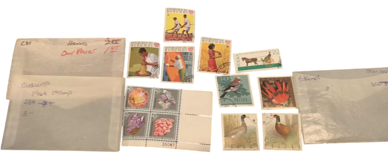 Photo 1 of STAMPS FROM THE UNITED STATES,POLAND, AND BURUNDI 1964