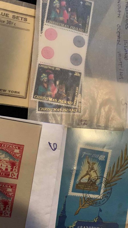 Photo 1 of STAMPS FROM SPAIN,RUSSIA, AJMAN,SOUTH KOREA, AND CHRISTMAS ISLAND
