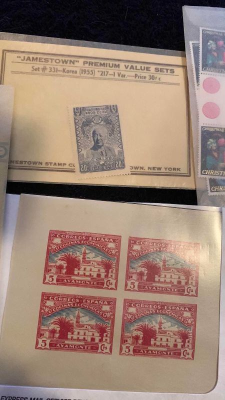 Photo 1 of STAMPS FROM SPAIN,RUSSIA, AJMAN,SOUTH KOREA, AND CHRISTMAS ISLAND