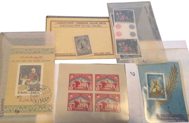 Photo 1 of STAMPS FROM SPAIN,RUSSIA, AJMAN,SOUTH KOREA, AND CHRISTMAS ISLAND
