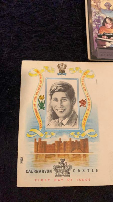 Photo 1 of 1979 YEAR OF THE CHILD CAPTAIN COOK AND 1969 GREAT BRITAIN PRINCE WILLIAM COMMEMORATIVE STAMPS