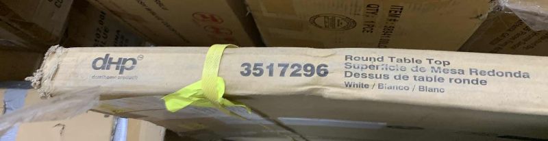 Photo 1 of DHP WHITE ROUND TABLE TOP MODEL 3517296