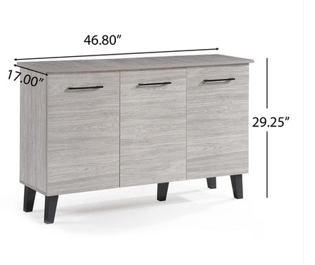 Photo 1 of EMILIA MID CENTURY MODERN FINISHED FIBERBOARD CABINET
