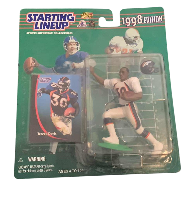 Photo 1 of 1998 NFL FOOTBALL STARTING LINEUP TERRELL DAVIS