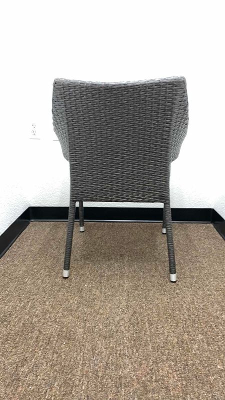 Photo 1 of GREY WICKER CHAIR