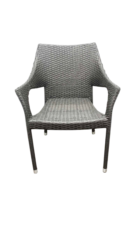 Photo 1 of GREY WICKER CHAIR