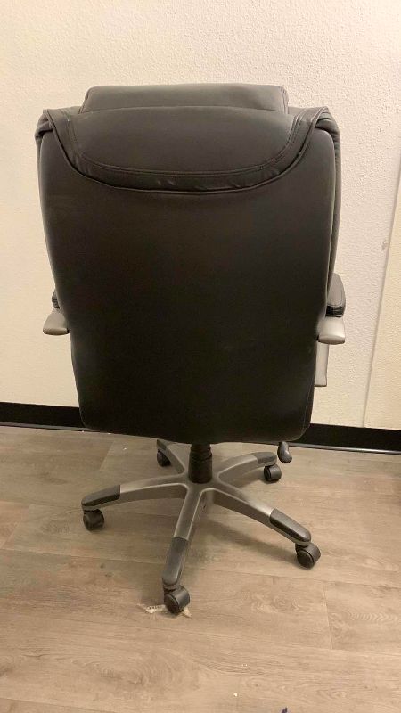 Photo 1 of OFFICE CHAIR BLACK LEATHER ADJUSTABLE