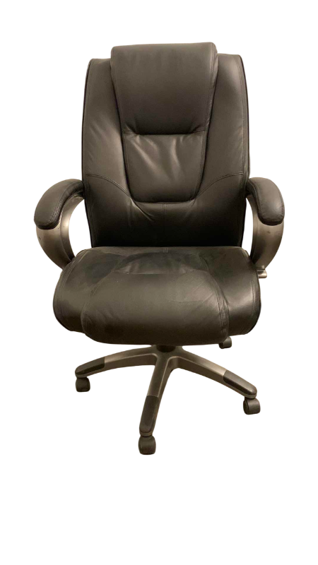 Photo 1 of OFFICE CHAIR BLACK LEATHER ADJUSTABLE
