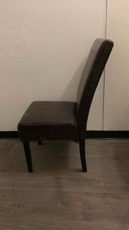 Photo 1 of HIGH BACK DINING CHAIR FAUX LEATHER