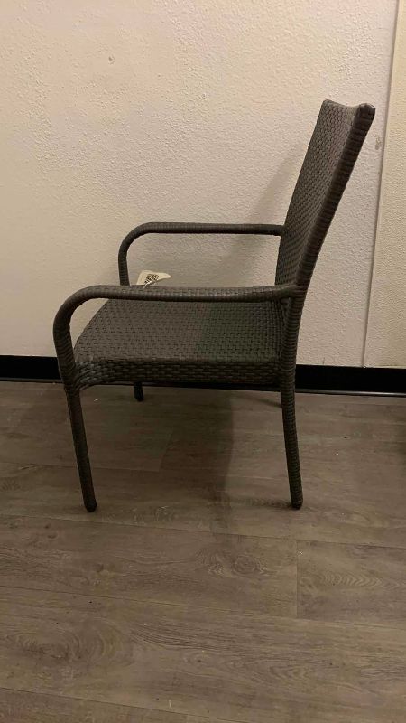 Photo 1 of WICKER OUTDOOR PATIO CHAIR GREY