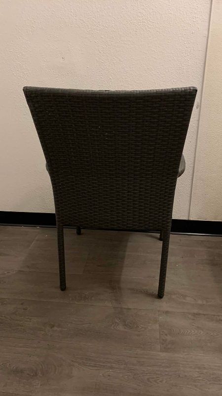 Photo 1 of WICKER OUTDOOR PATIO CHAIR GREY
