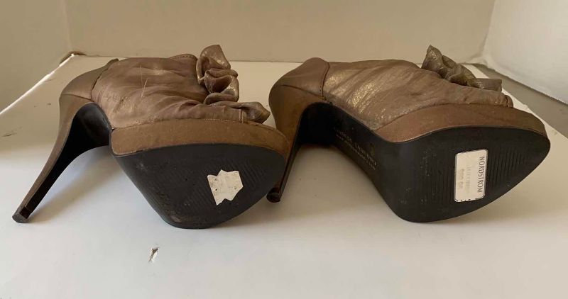 Photo 1 of NORDSTROM CHINESE LAUNDRY METALLIC HIGH HEEL SHOES