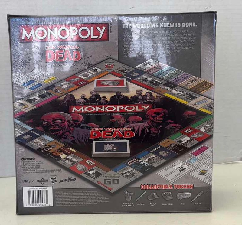 Photo 1 of MONOPOLY THE WALKING DEAD FACTORY SEALED