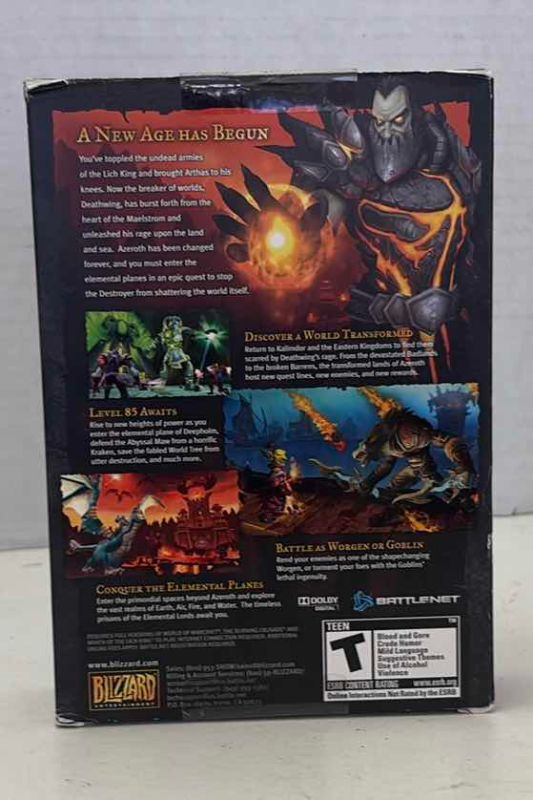 Photo 1 of WORLD OF WAR CRAFT CATACLYSM PC DVD EXPANSION SET FACTORY SEALED