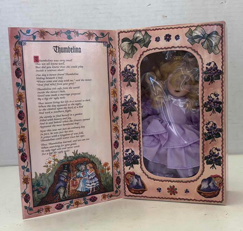Photo 1 of STORY BOOK DOLLS THUMBELINA MARIE OSMOND FACTORY SEALED