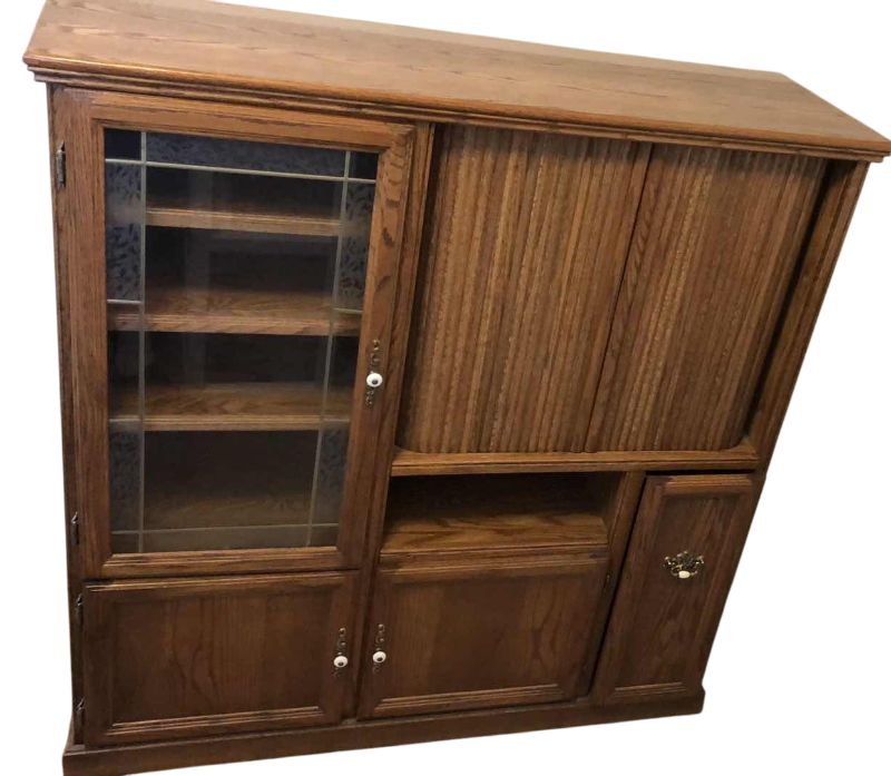 Photo 1 of WOOD TELEVISION CONSOLE 54” X 18” H 55”