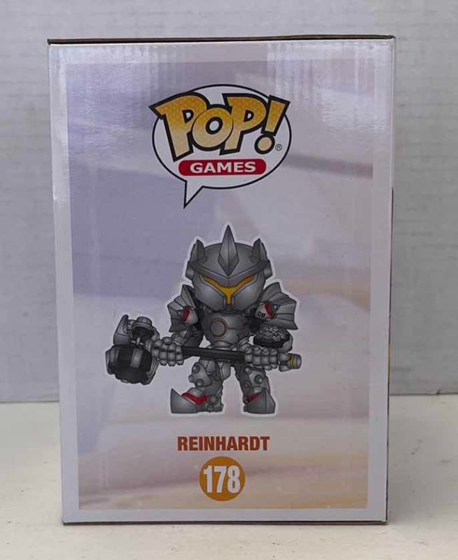 Photo 1 of 2017 FUNKO POP GAMES OVERWATCH REINHARDT 178 VINYL FIGURE