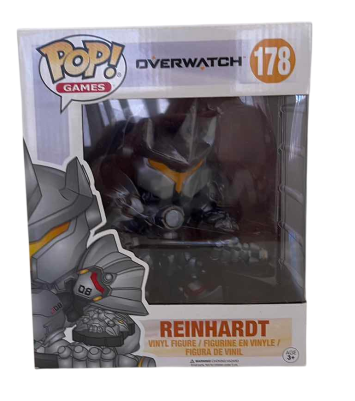 Photo 1 of 2017 FUNKO POP GAMES OVERWATCH REINHARDT 178 VINYL FIGURE