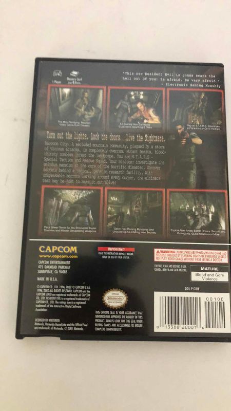 Photo 1 of NINTENDO GAMECUBE RESIDENT EVIL VIDEO GAME