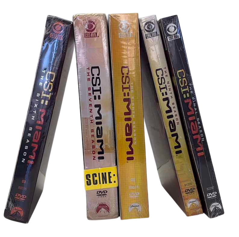 Photo 1 of CSI MIAMI SIXTH THROUGH THE FINAL SEASON FACTORY SEALED DVD'S