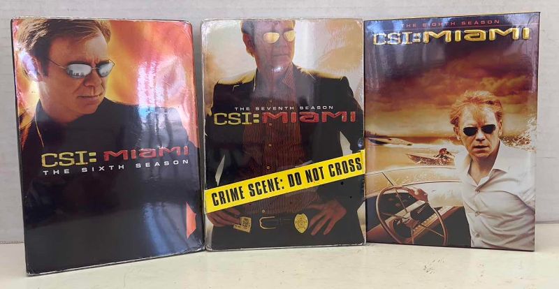 Photo 1 of CSI MIAMI SIXTH THROUGH THE FINAL SEASON FACTORY SEALED DVD'S