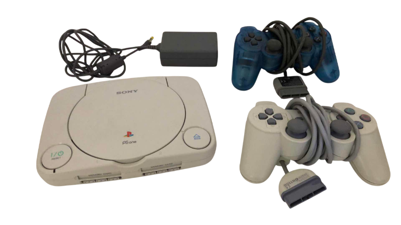 Photo 1 of SONY PLAYSTATION PS ONE GAME SYSTEM AND 2-CONTROLLERS