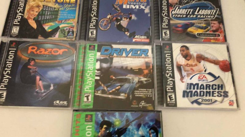 Photo 1 of 7-SONY PLAYSTATION ONE GAMES