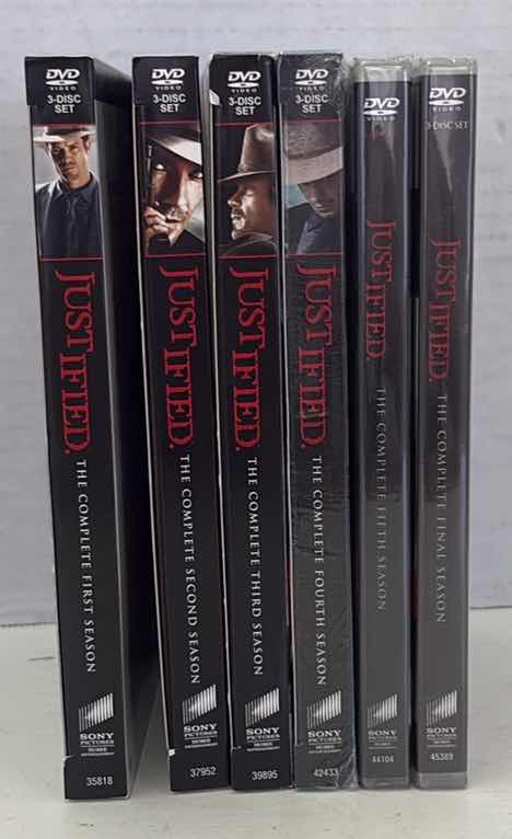 Photo 1 of JUSTIFIED FIRST THROUGH THE FINAL SEASON DVDS