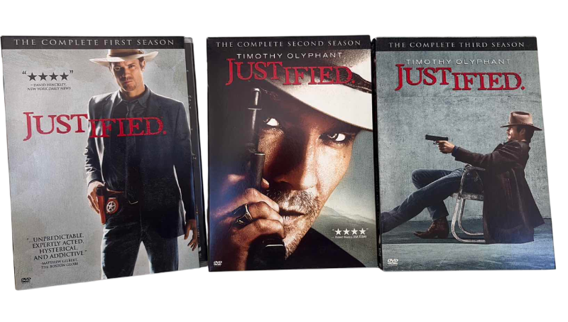 Photo 1 of JUSTIFIED FIRST THROUGH THE FINAL SEASON DVDS